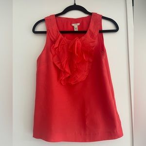 J. Crew short sleeve coral blouse size 0